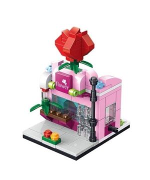 Set de constructie - Flower Shop - 127 piese ABS, Streetscape