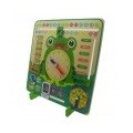 Jucarie educativa Montessori, ceas si calendar multifunctional din lemn, Mattelot Toys