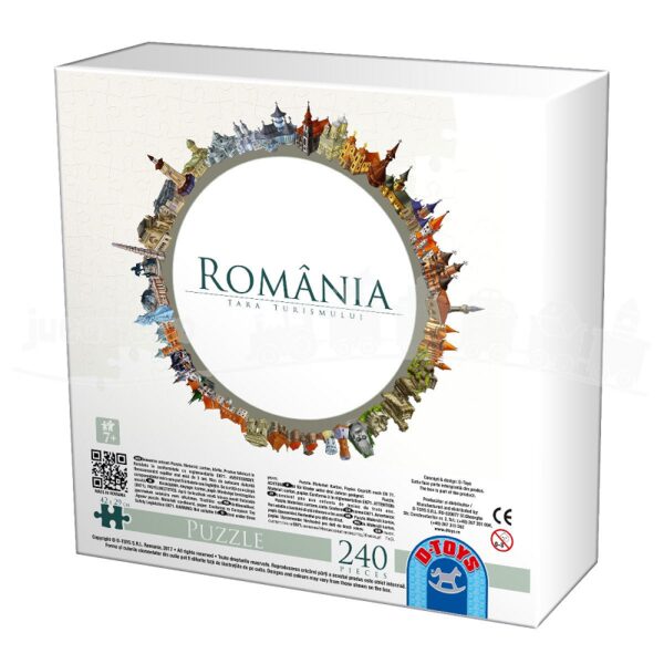 Puzzle 240 piese, Romania tara turismului, D-Toys, +7 ani